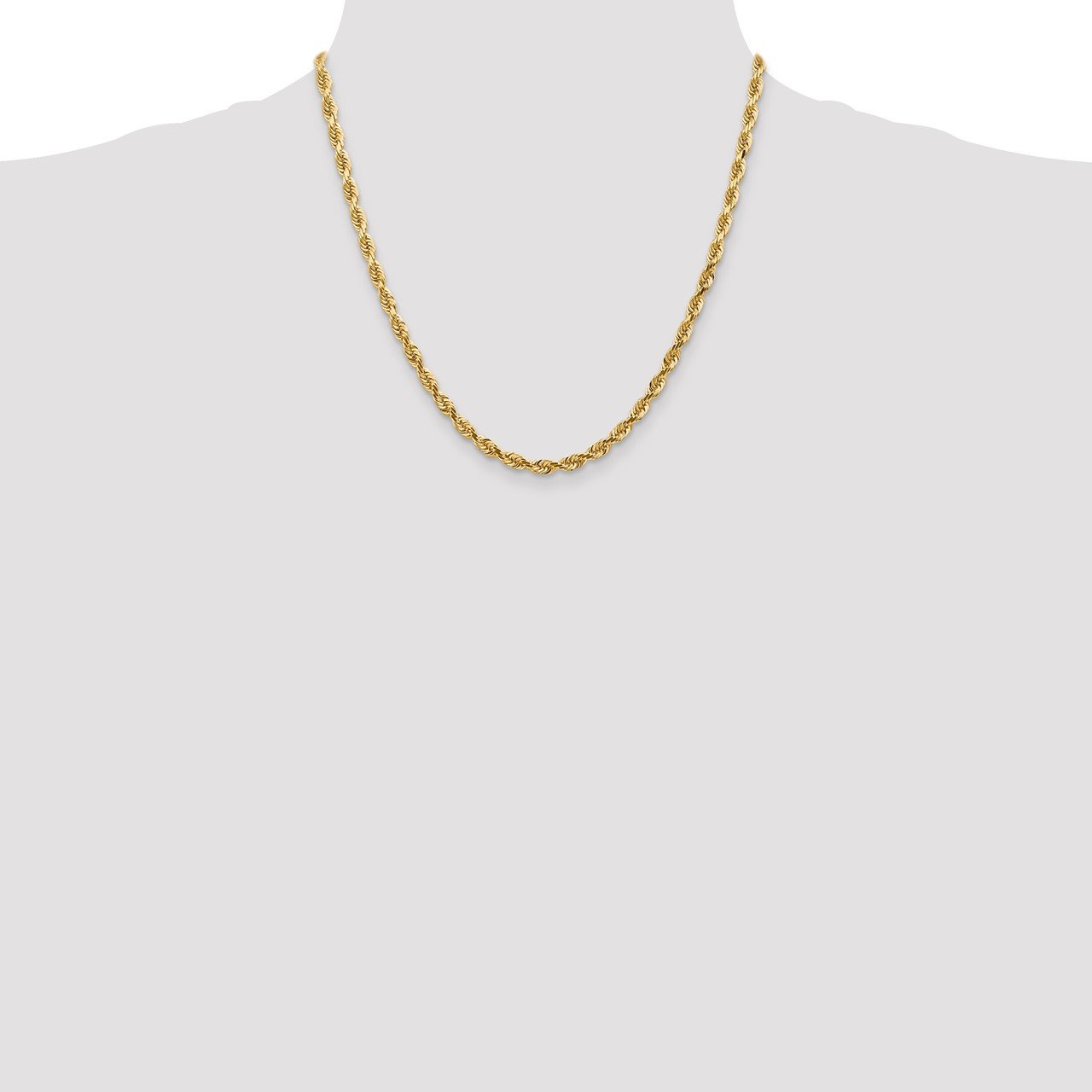 14k 4.5mm D/C Quadruple Rope Chain-1