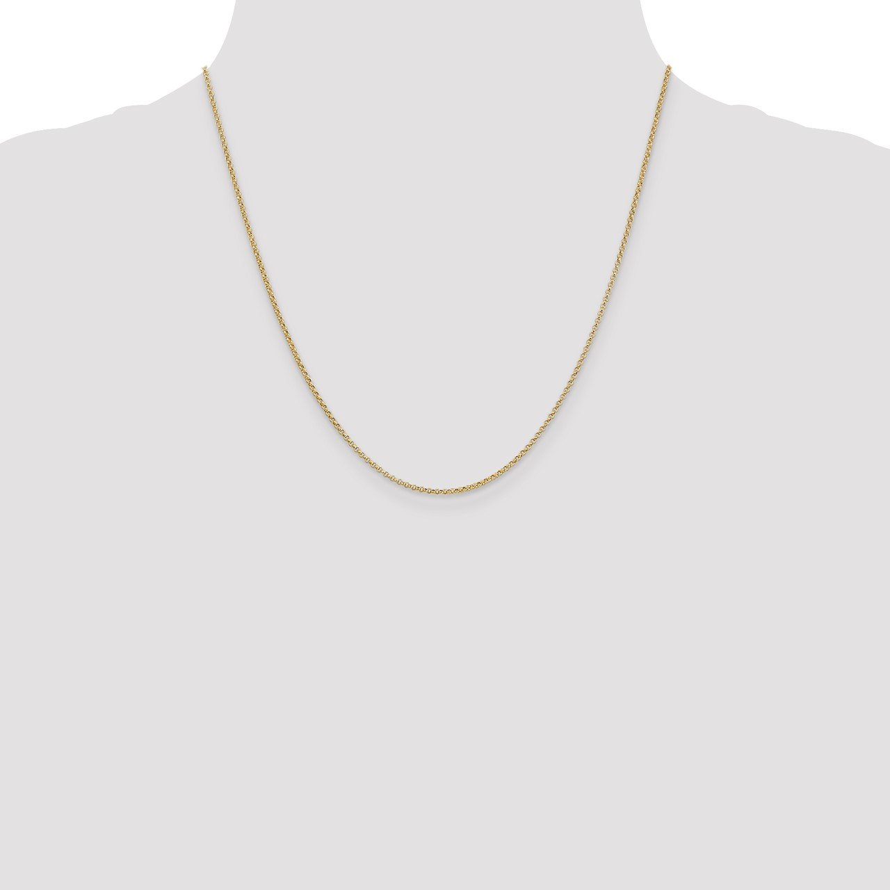 14k 1.55mm Rolo Pendant Chain-1