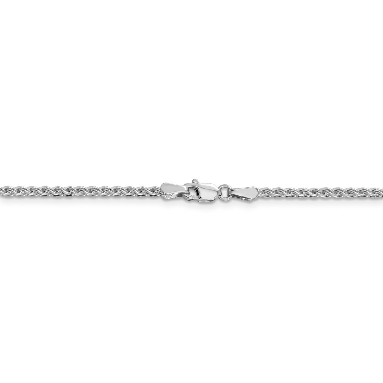 Leslie's 14K White Gold 1.8mm Solid D/C Spiga Chain-3