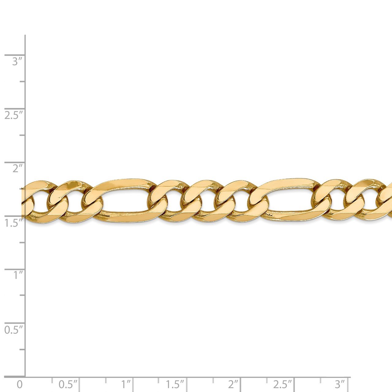 14k 10mm Flat Figaro Chain-4