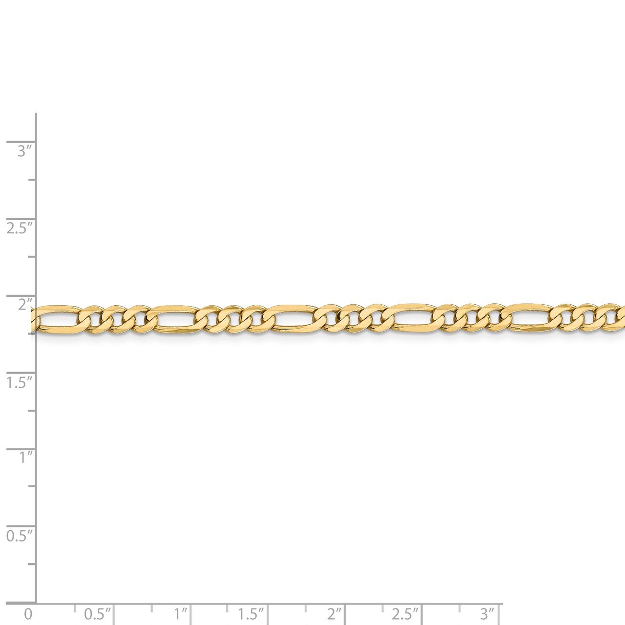 14k 4.75mm Flat Figaro Chain-4