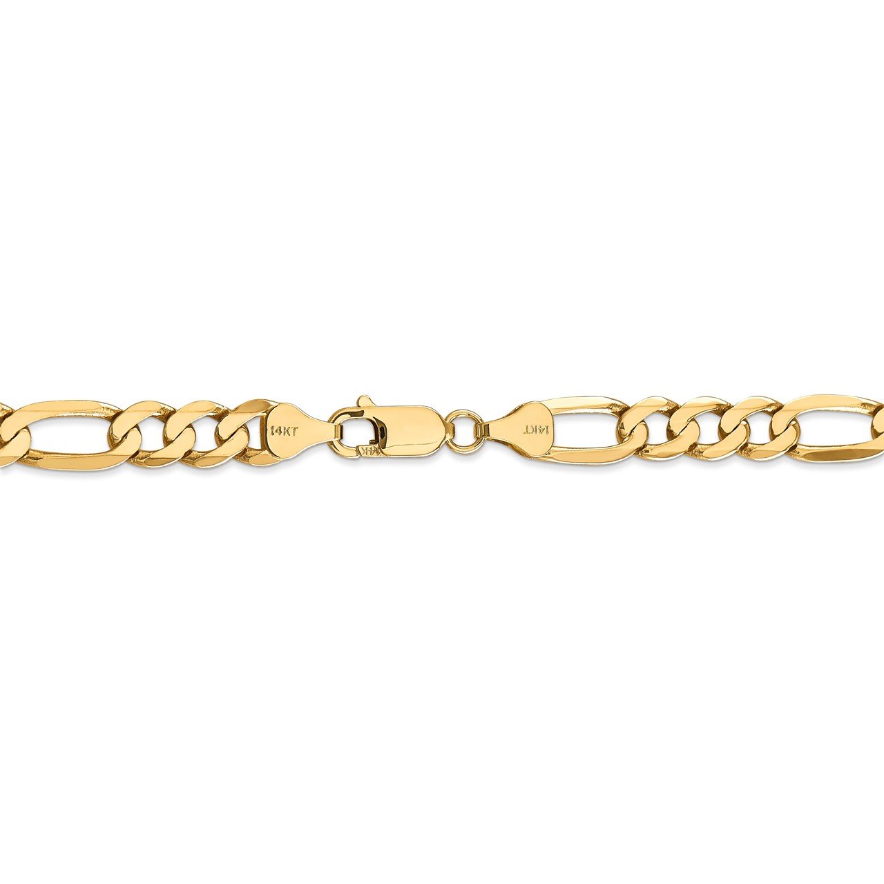 14k 7mm Flat Figaro Chain-3