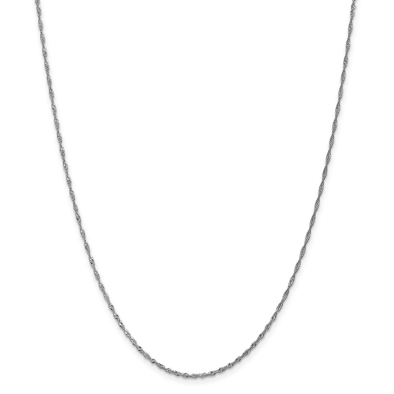 14k WG 1.4mm Singapore Chain