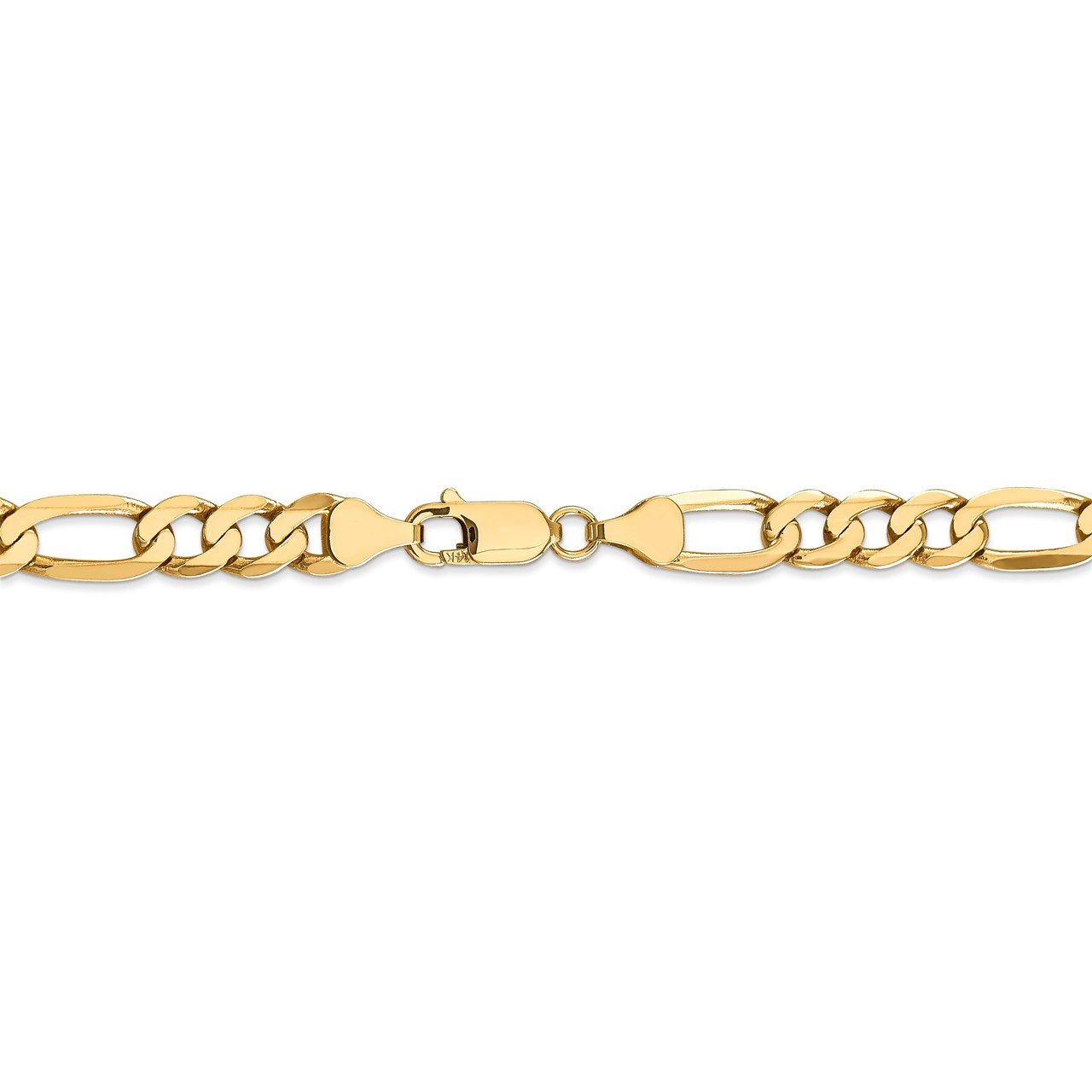 Leslie's 14K 7mm Flat Figaro Chain-3