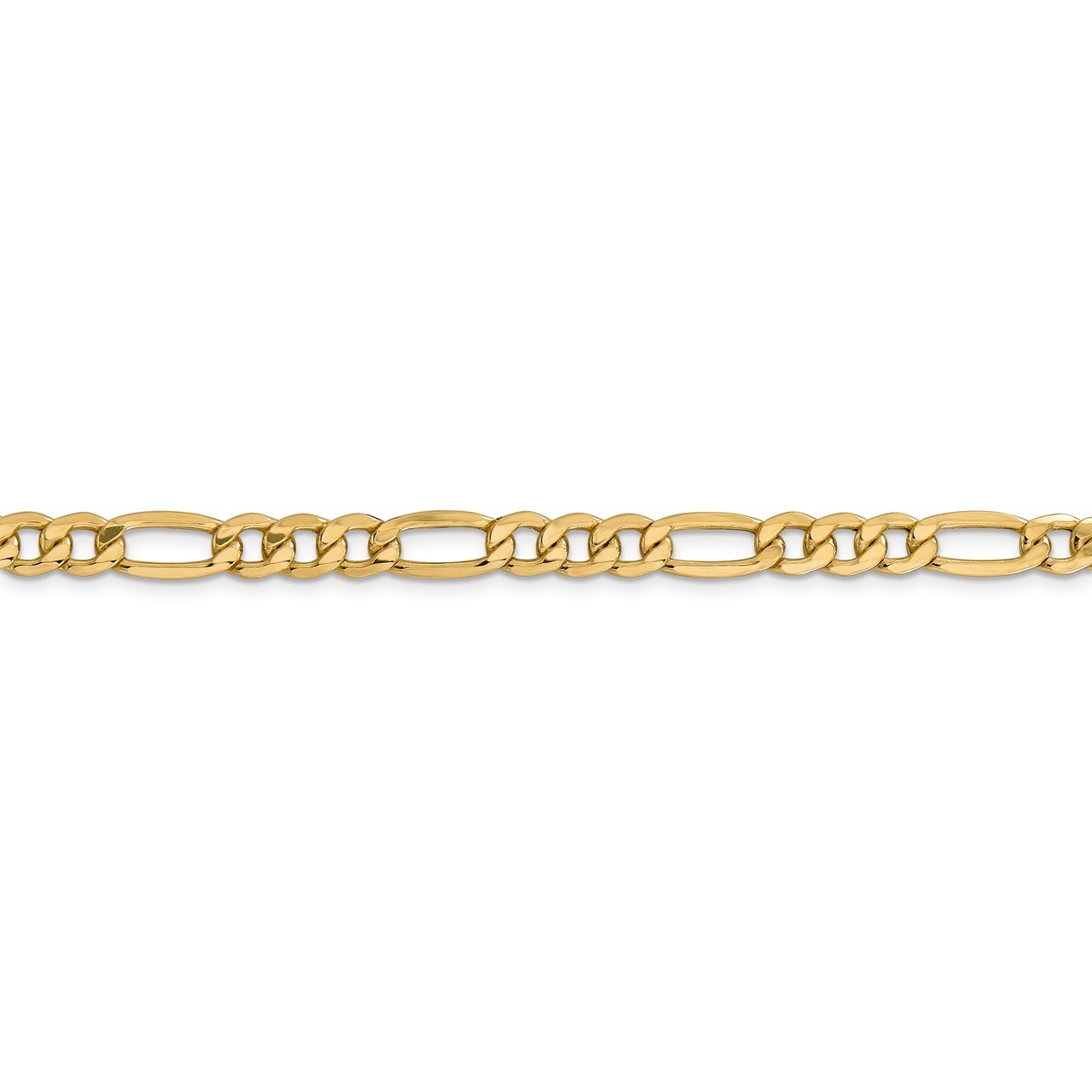 14k 6.25mm Semi-Solid Figaro Chain-2