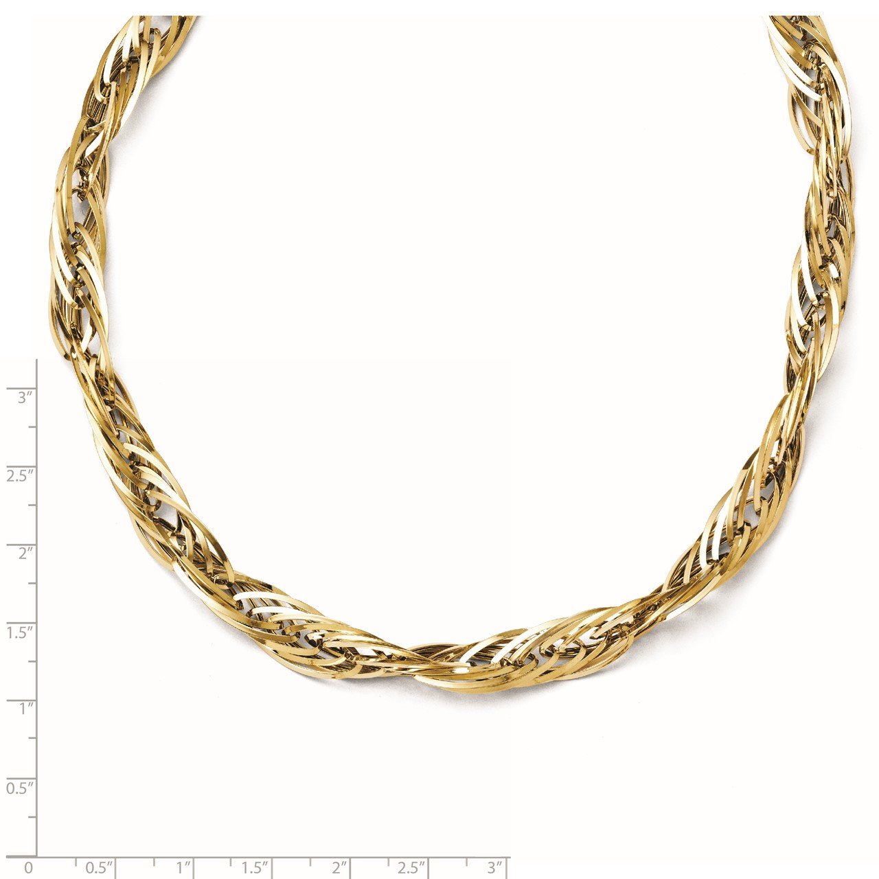 Leslie's 14k Polished Fancy Link Necklace-1