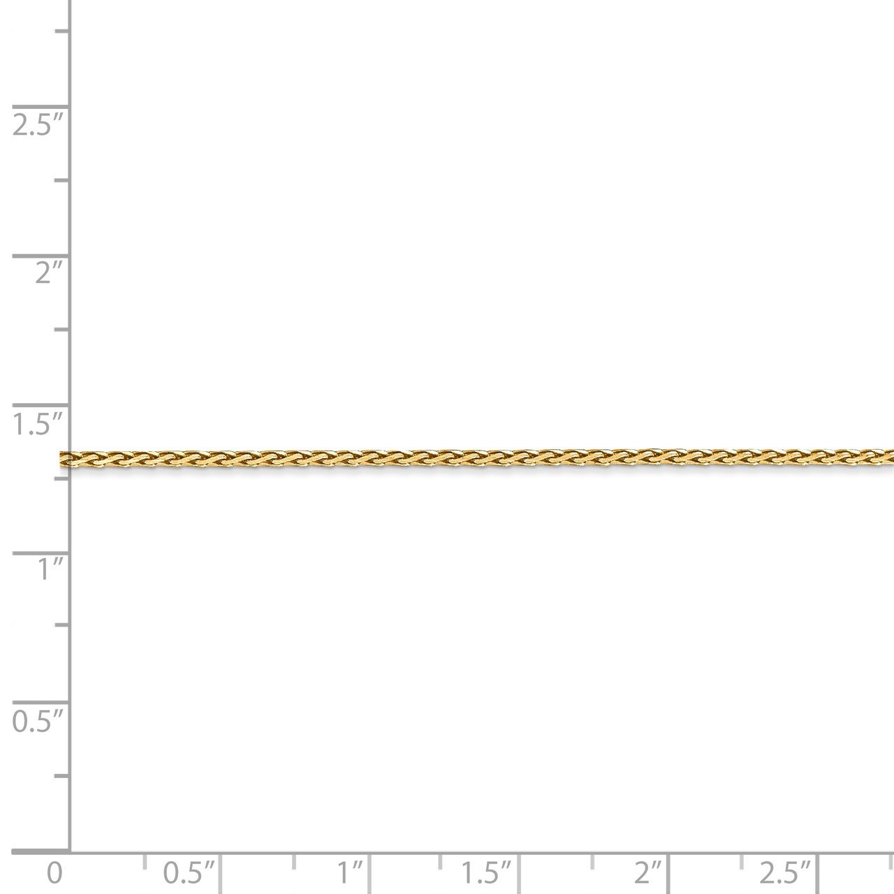 14K 1.5mm D/C Parisian Wheat Chain-4