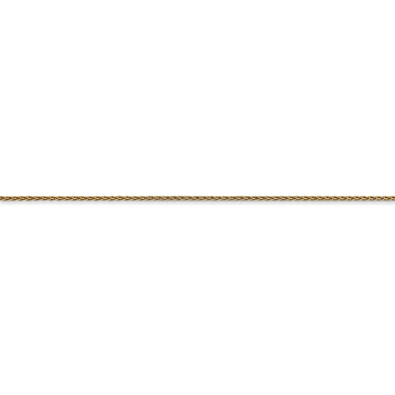 14k 1mm Parisian Wheat Chain-2