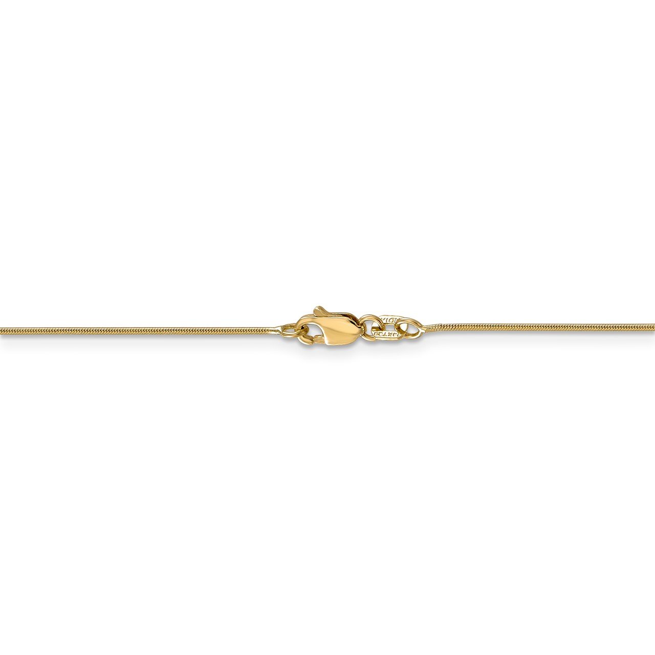 14k .8mm Round Snake Chain-3