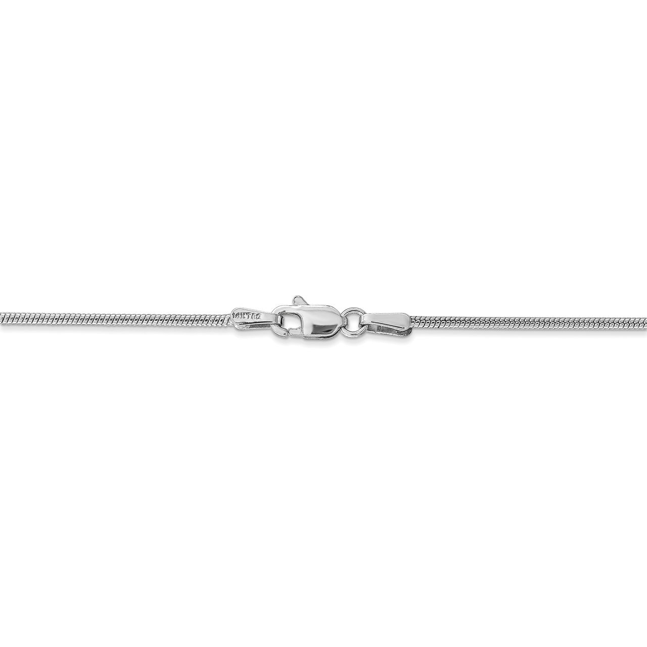 14k WG 1.4mm Round Snake Chain-3