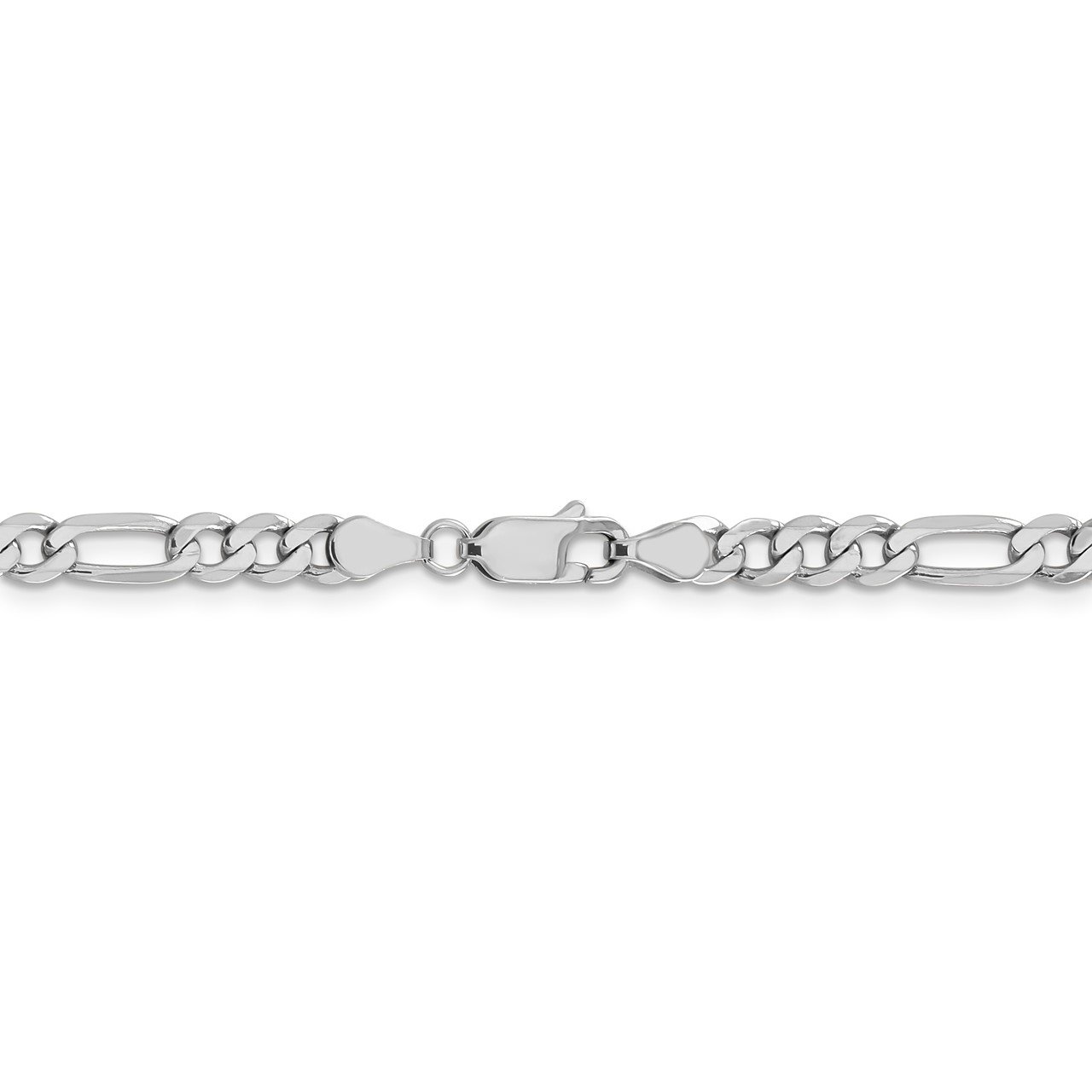 Leslie's 14K White Gold 5mm Flat Figaro Chain-3