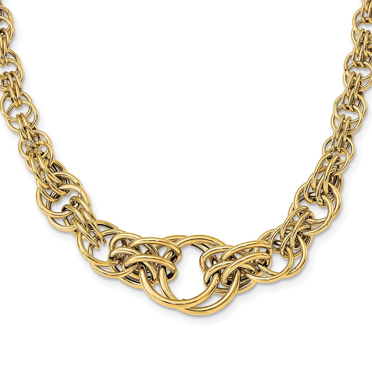 Leslie's 14k Polished Fancy Link Necklace