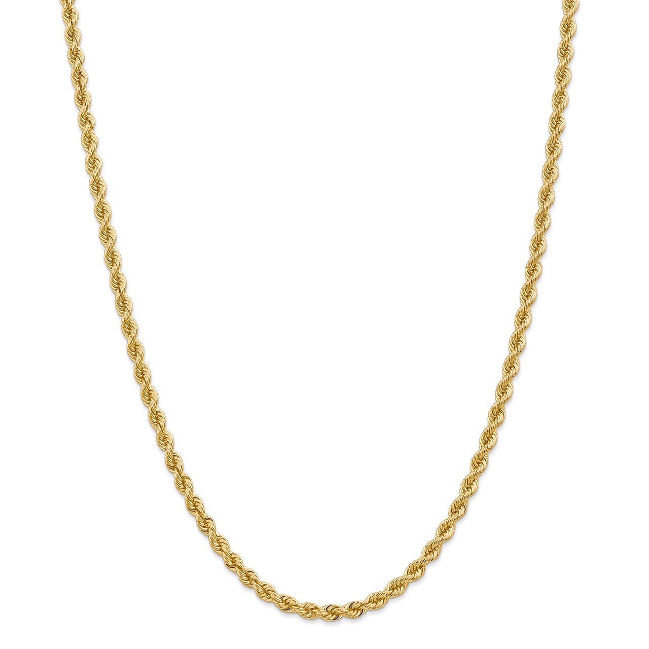 14k 4mm Regular Rope Chain