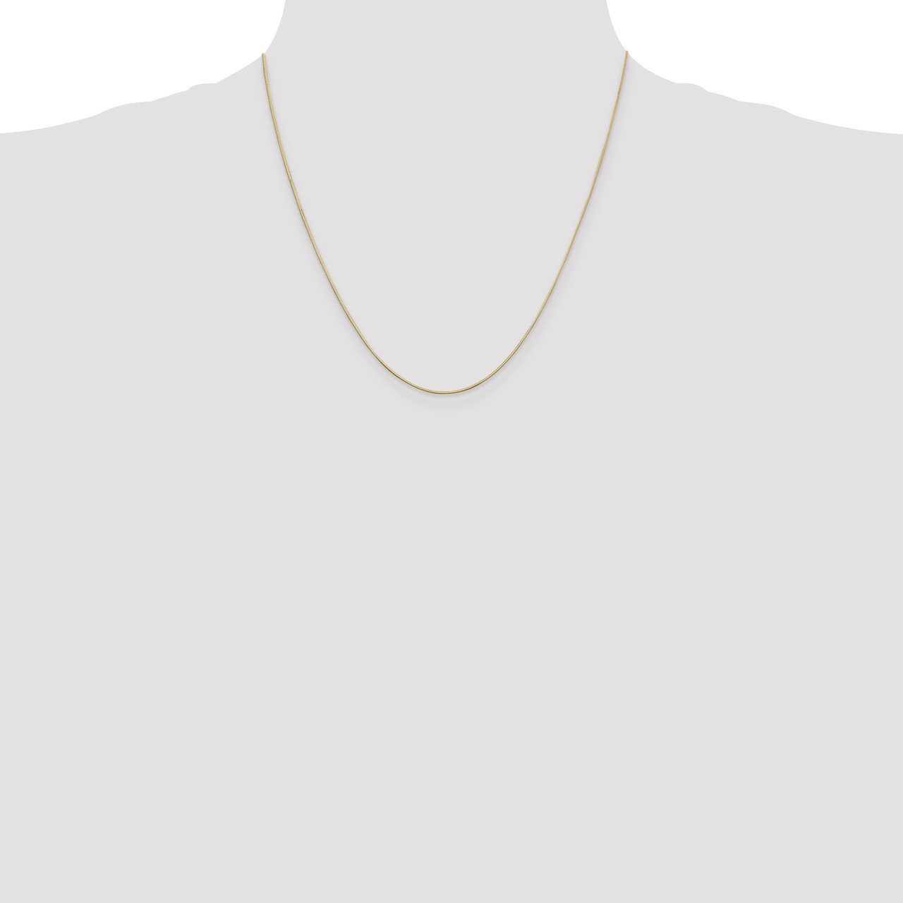14k .8mm Octagonal Snake Chain-1
