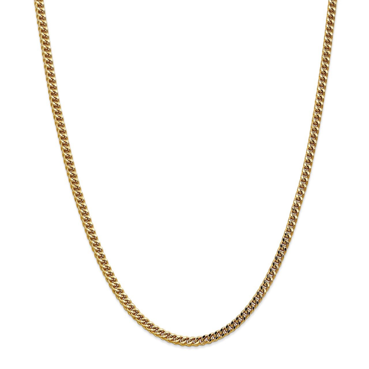 14k 3.7mm SemiSolid Franco Chain The Gold Store
