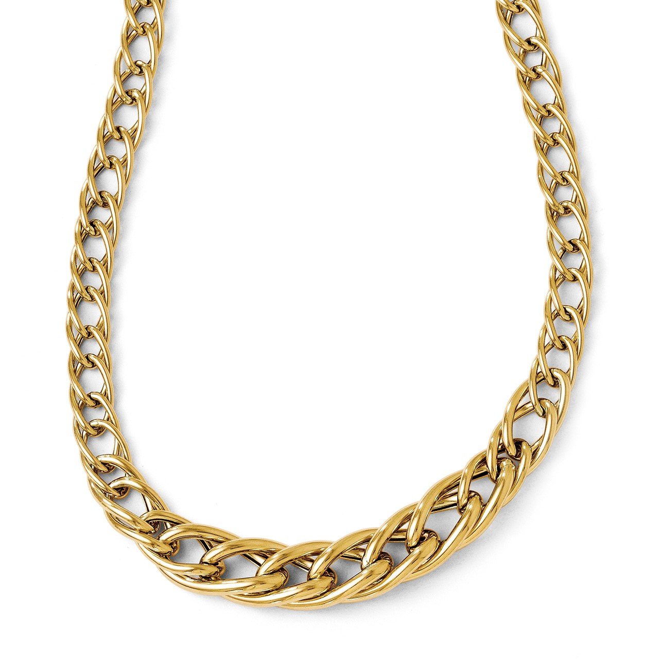 Leslie's 14K Polished Fancy Link with 2in ext. Necklace