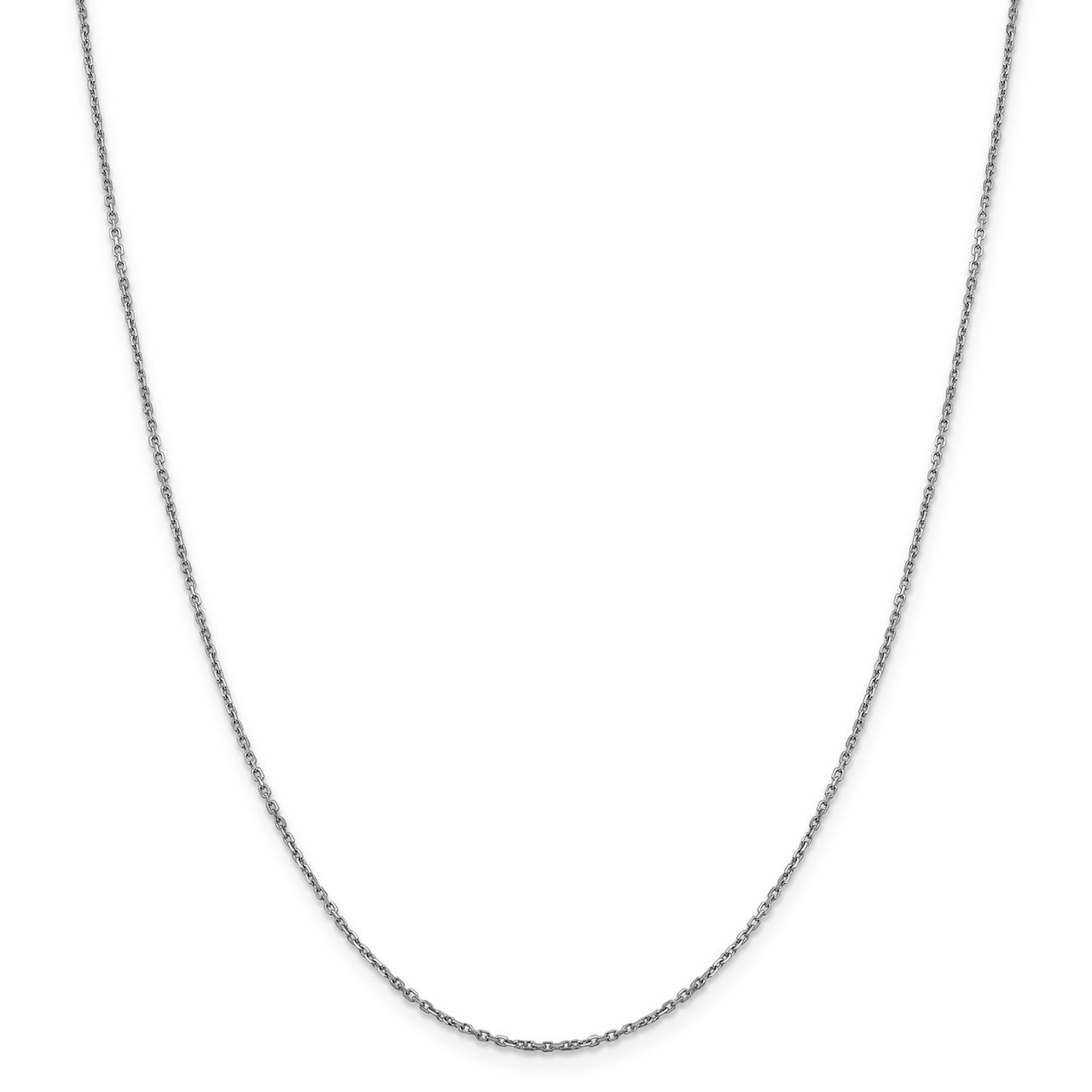 Leslie's 14K White Gold 1.25mm D/C Rolo Chain