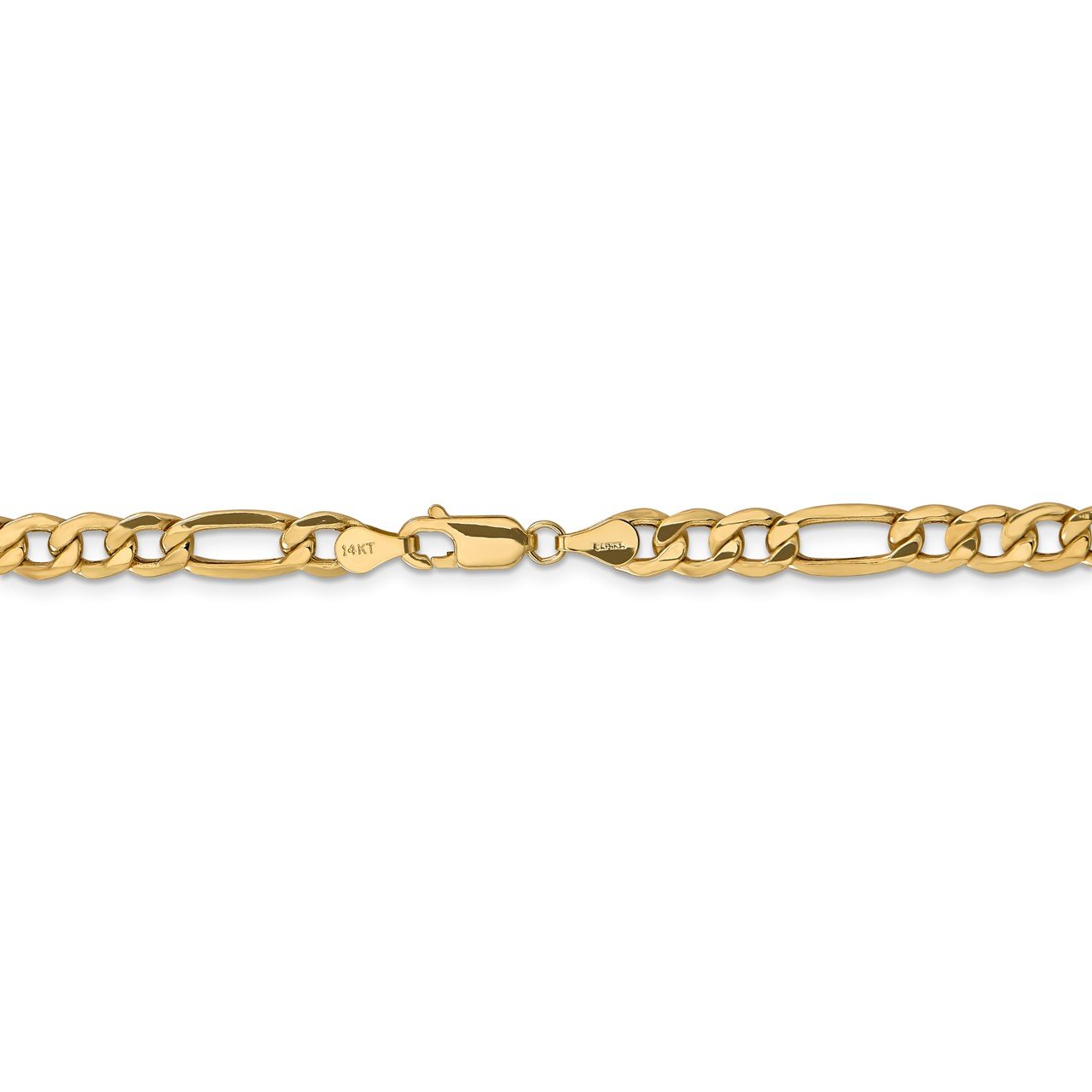 14k 6.25mm Semi-Solid Figaro Chain-3