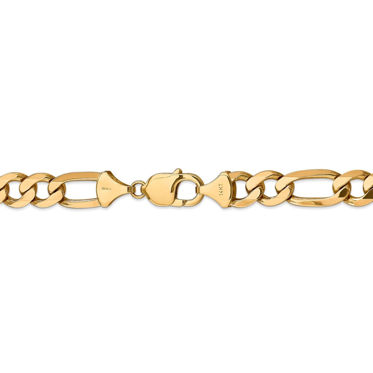 14k 10mm Flat Figaro Chain-3