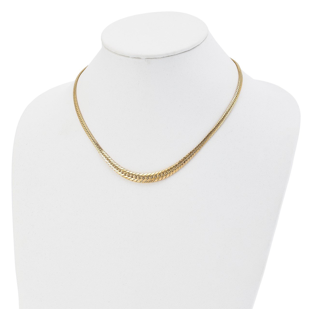 Leslie's 14K Polished Graduated Fancy Link Necklace-3