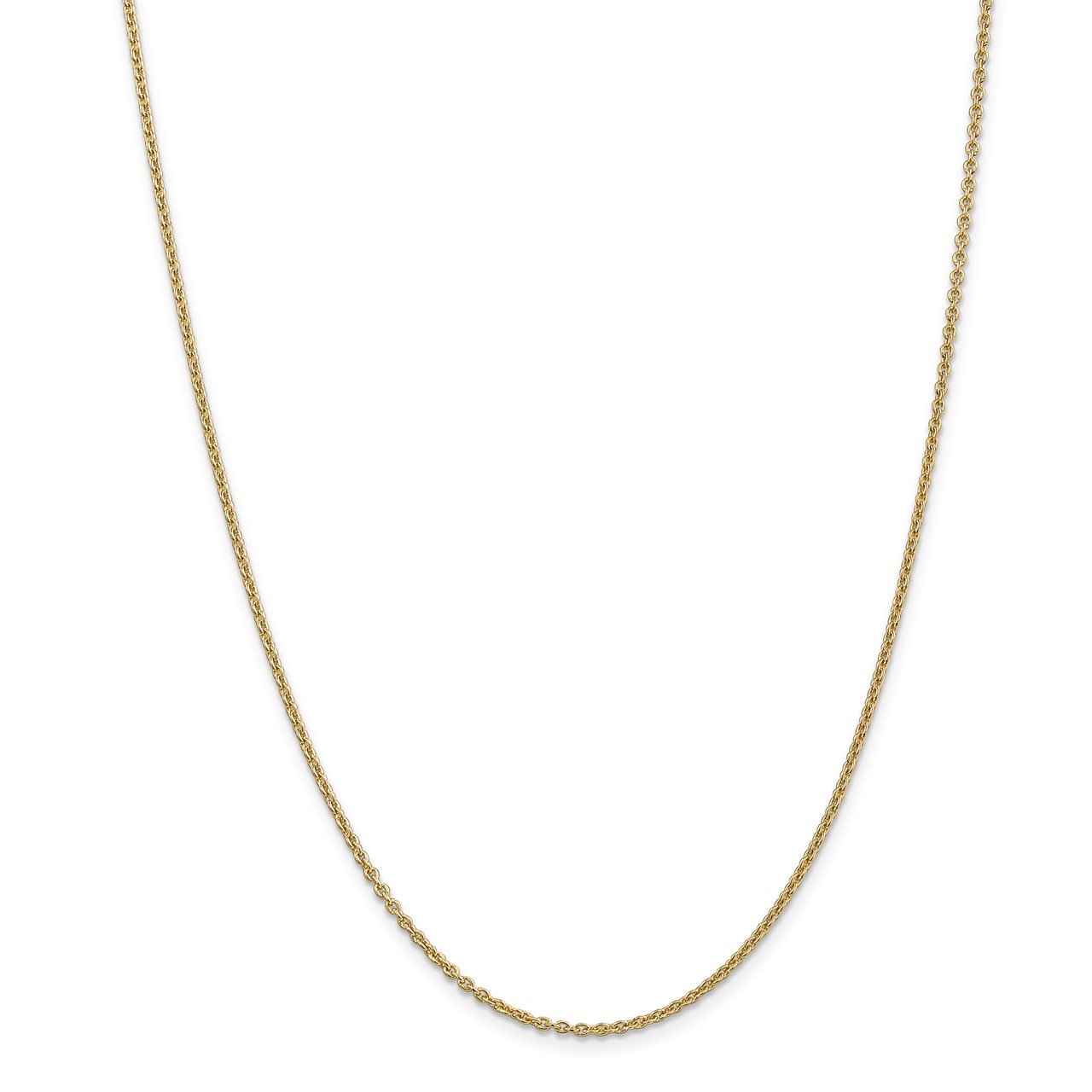 14k 1.8mm Forzantine Cable Chain