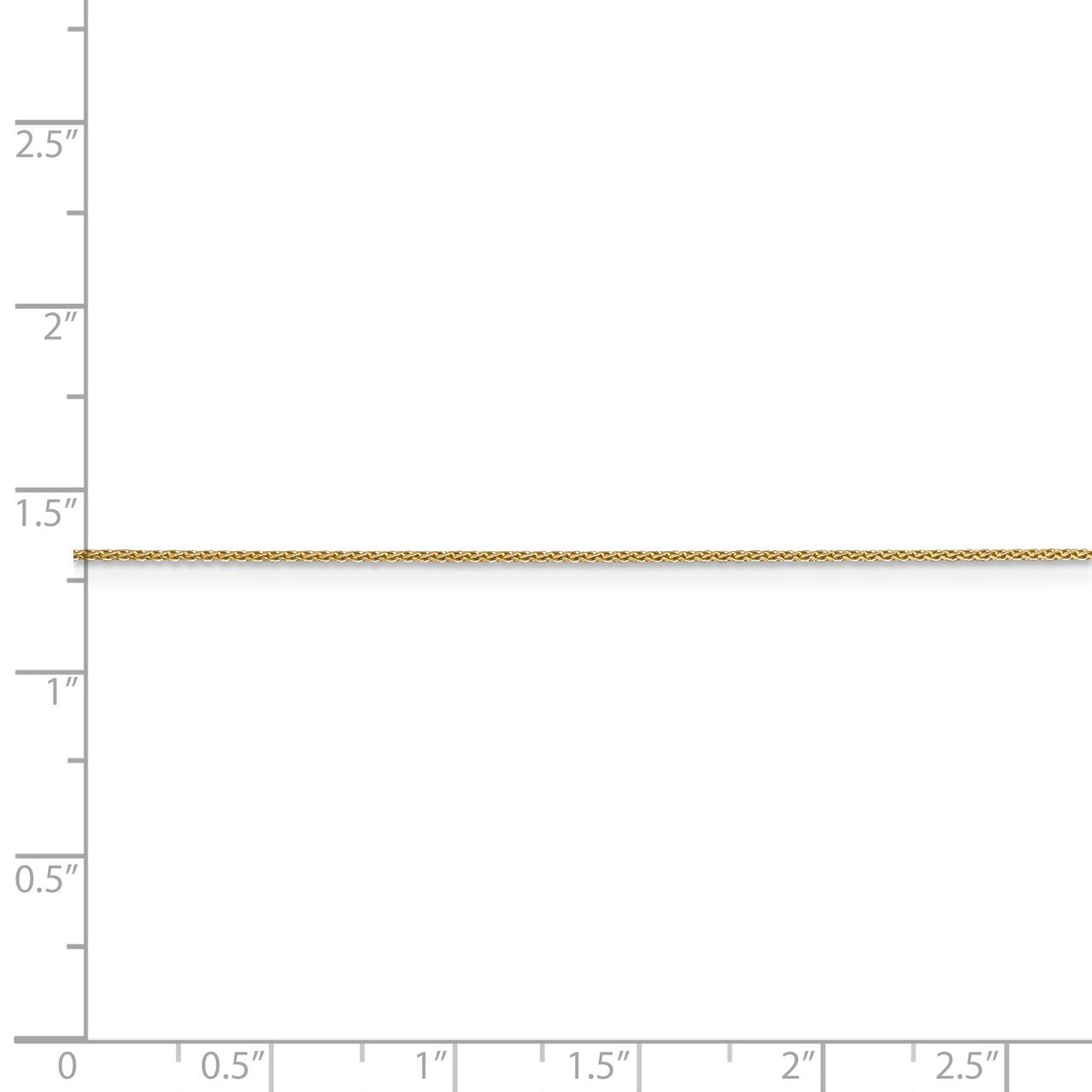 14k .65mm D/C Spiga with Lobster Clasp Chain-4