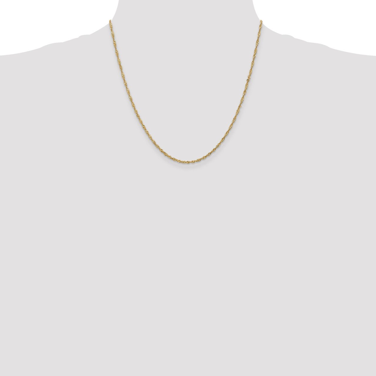 Leslie's 14K 1.6mm Singapore Chain-1
