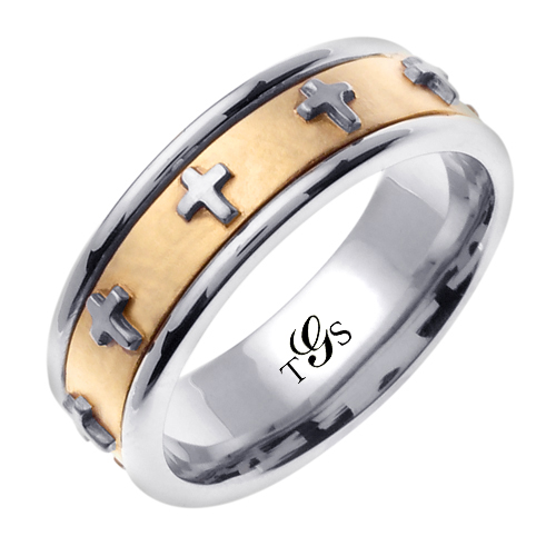 14K White Gold Band-4