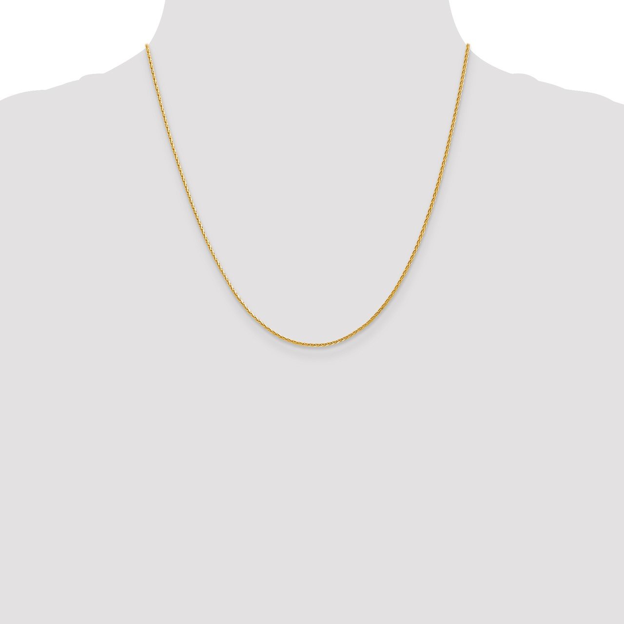 Leslie's 14K 1.3mm D/C Spiga (Wheat) Chain-1