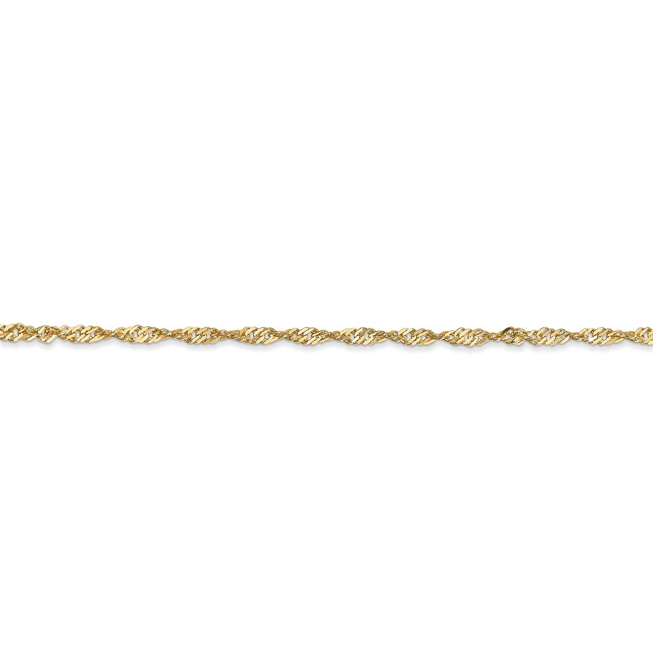 Leslie's 14K 1.6mm Singapore Chain-2
