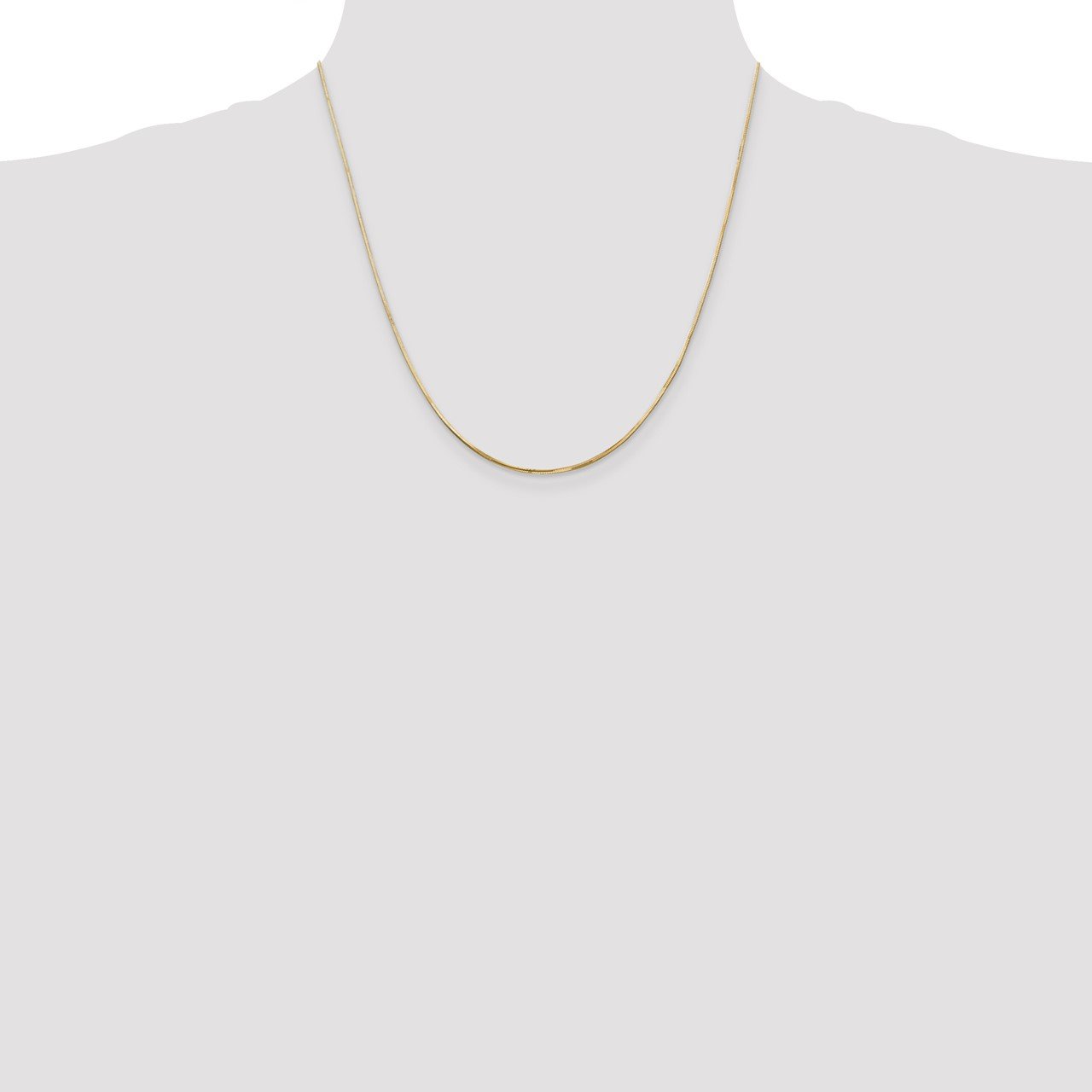 14k 1.2mm Octagonal Snake Chain-1