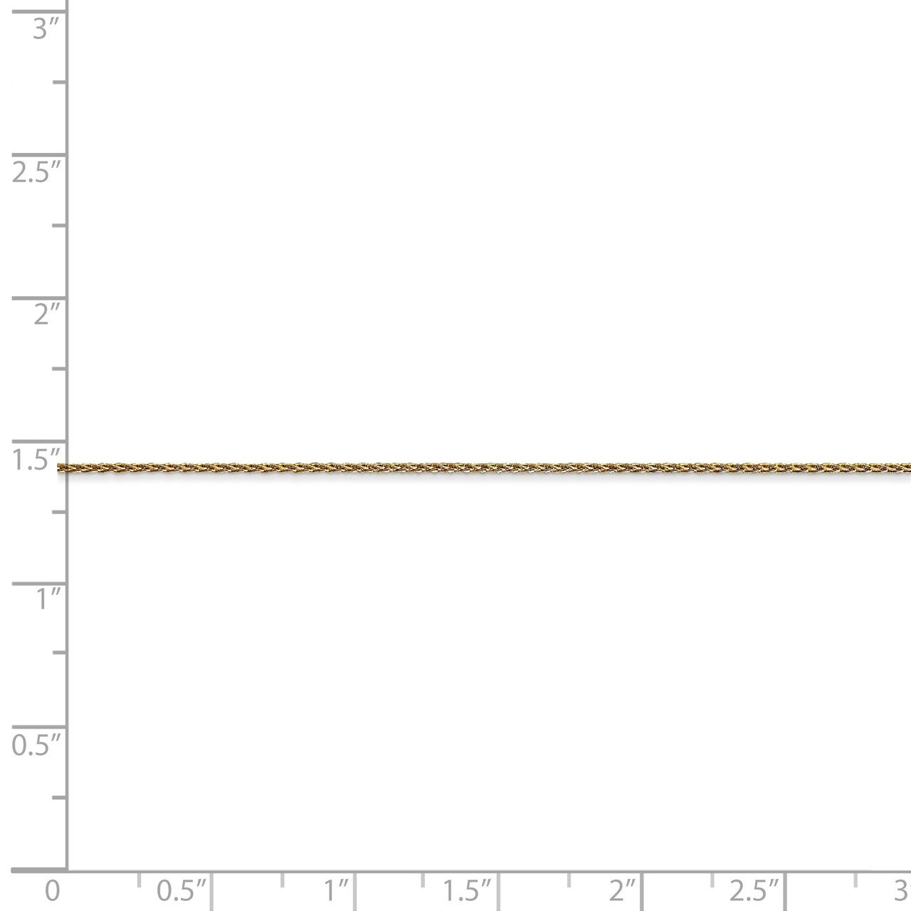 14k 1mm Parisian Wheat Chain-4