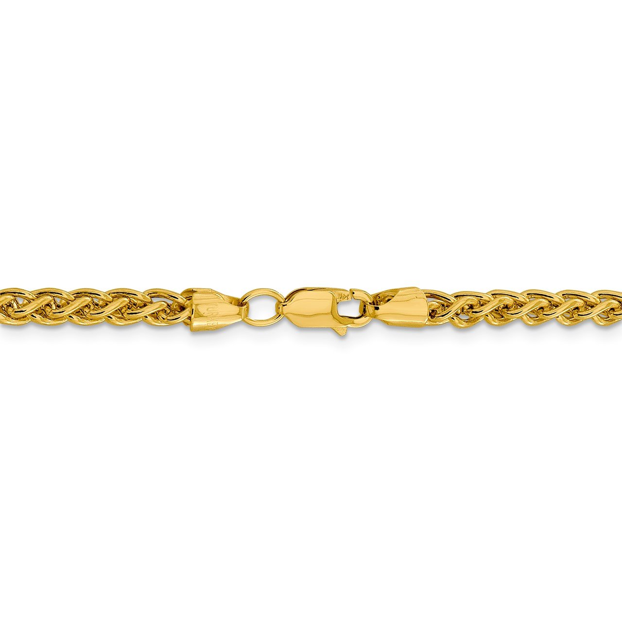 14k 4.15mm Semi-solid Wheat Chain-3