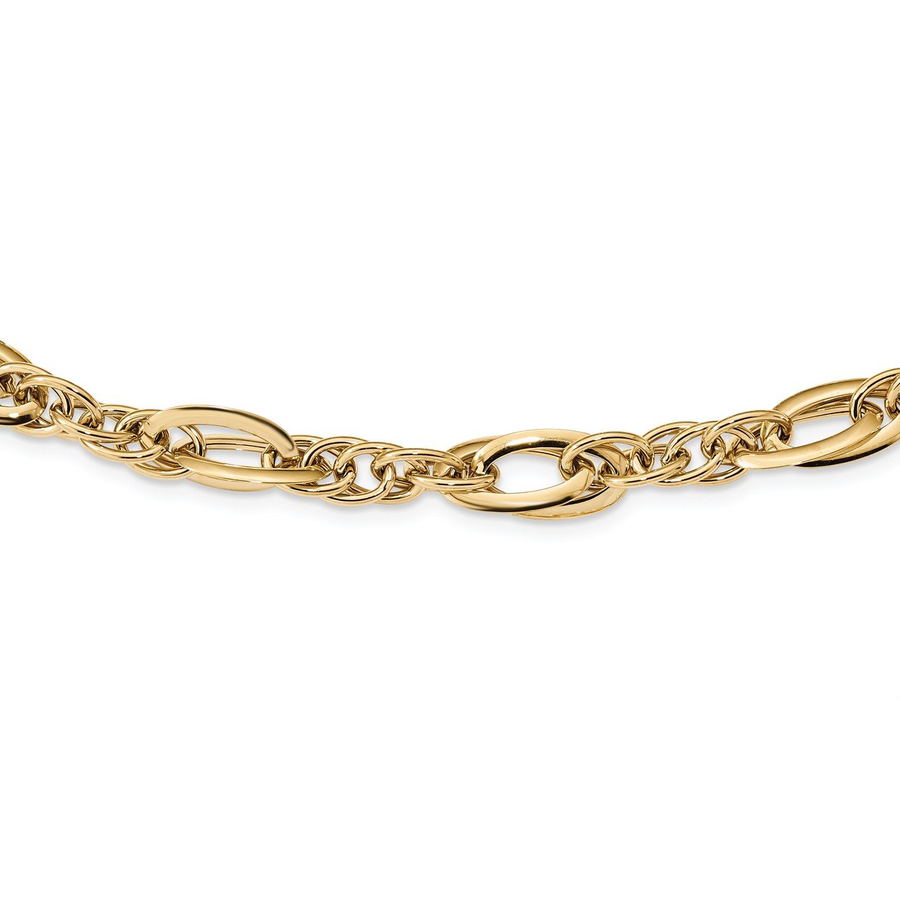 14k Fancy Link 18in Necklace