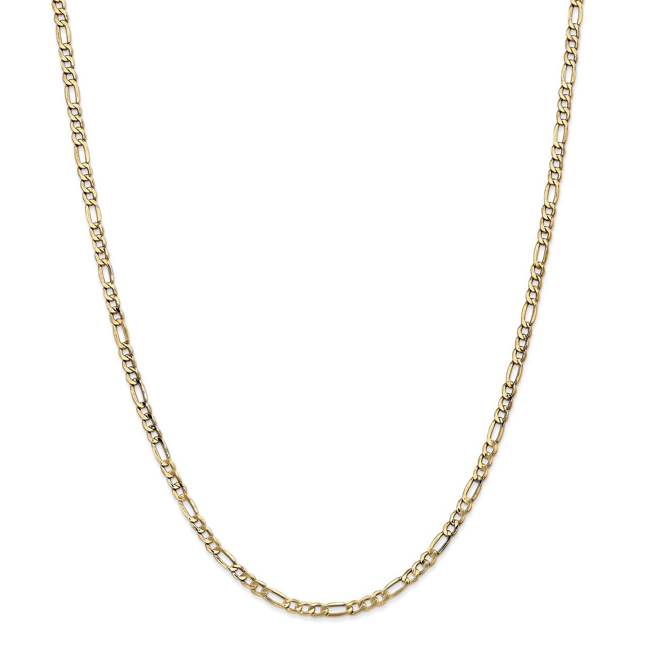 Leslie's 14K 3.5mm Semi-Solid Figaro Chain