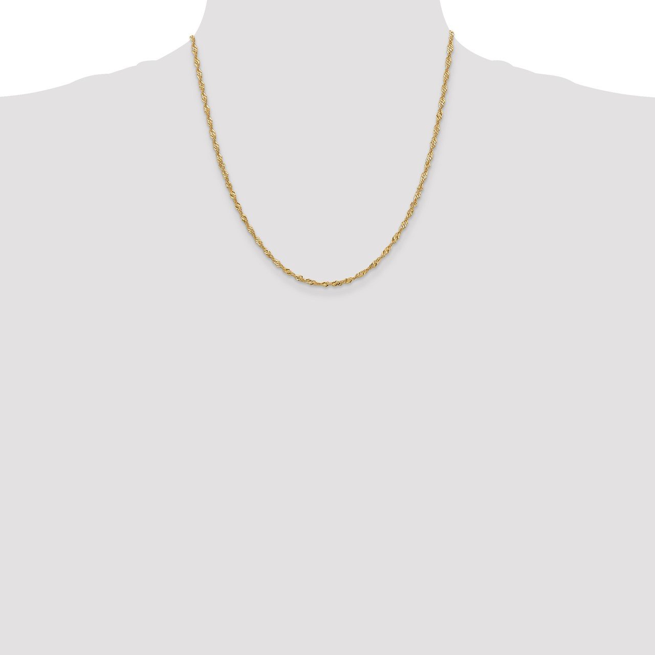 14k 2mm Singapore Chain-1