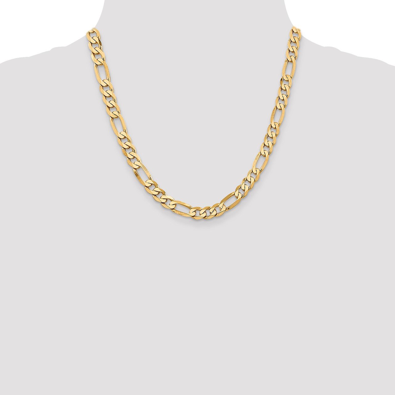 Leslie's 14K 7.5mm Flat Figaro Chain-1