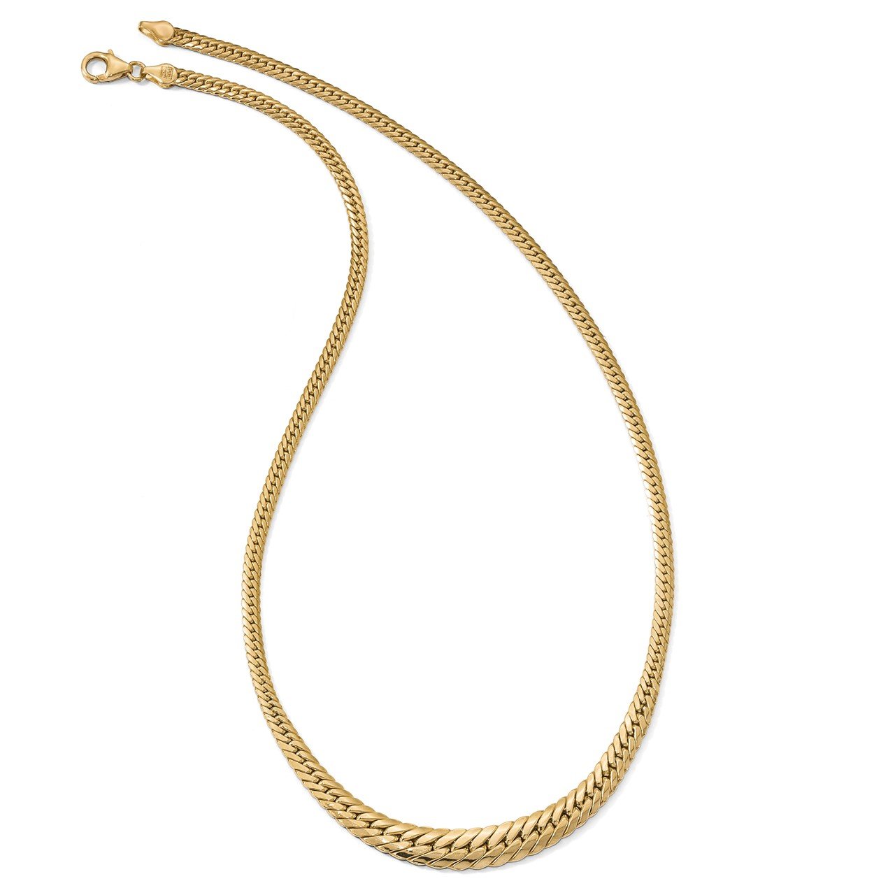 Leslie's 14K Polished Graduated Fancy Link Necklace-1
