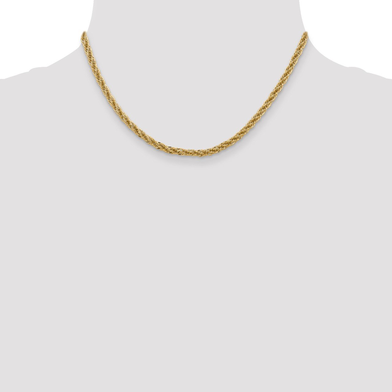 14k 3.3mm D/C SemiSolid Chain The Gold Store