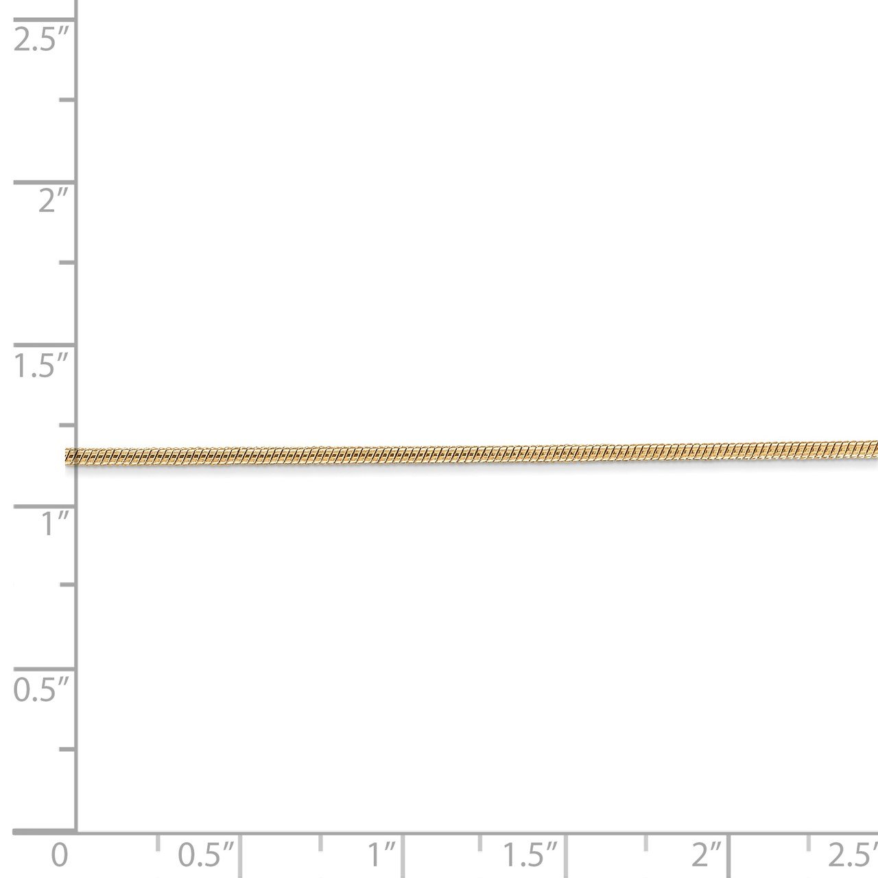 14k 1.4mm Round Snake Chain-4