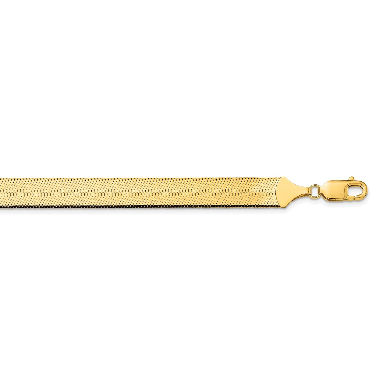 14k 10mm Silky Herringbone Chain