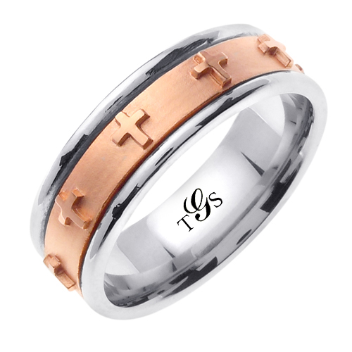 14K White Gold Band-3