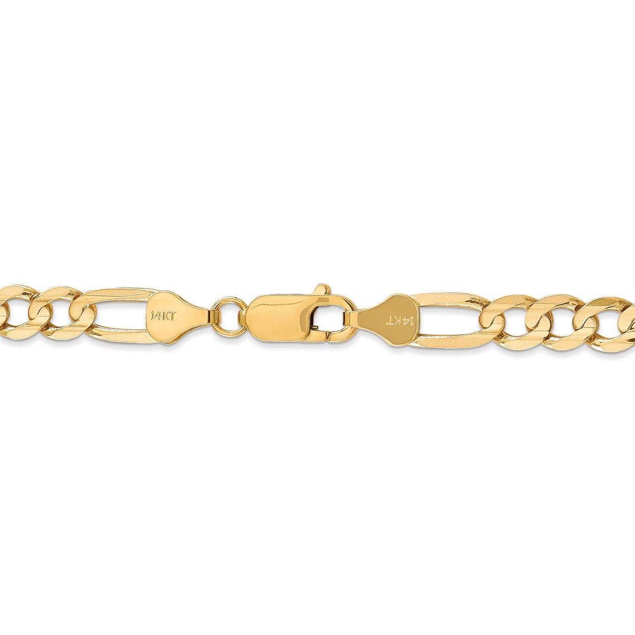 14k 6mm Concave Open Figaro Chain-3