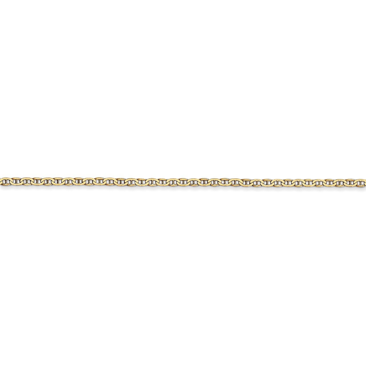 14k 1.5mm Lightweight Flat Anchor Link Pendant Chain-2