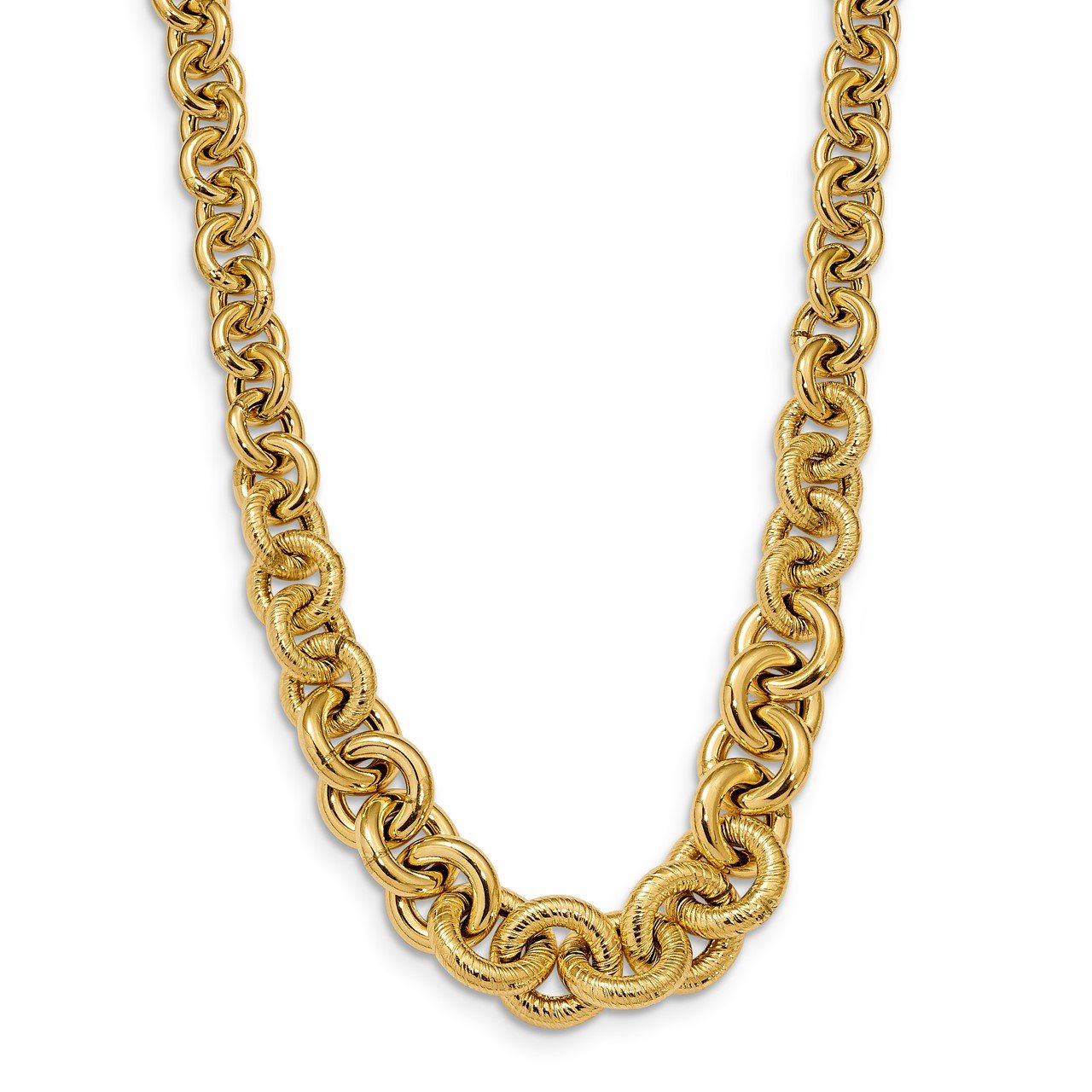 Leslie's 14K Polished Fancy Link Necklace