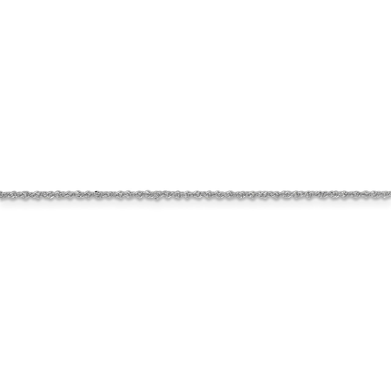 Leslie's 14K White Gold 1.3mm Sparkle Singapore Chain-2