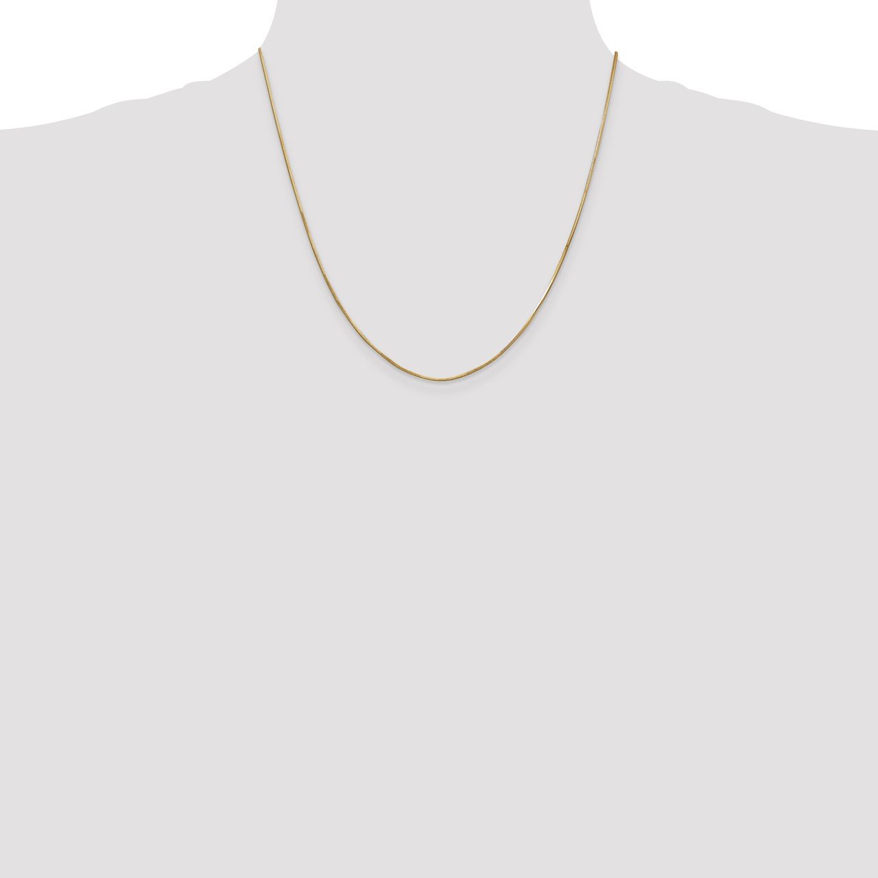 14k 1.0mm Octagonal Snake Chain-1