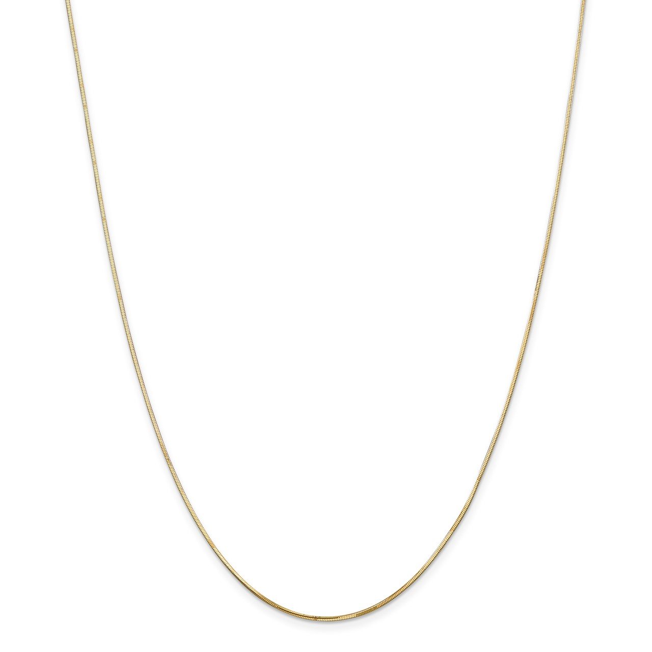 14k 1.2mm Octagonal Snake Chain