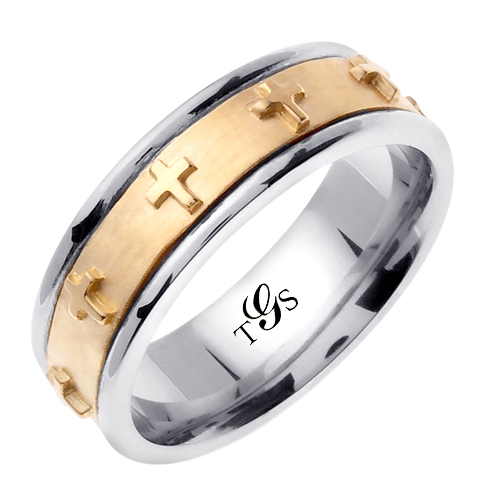 14K White Gold Band-1