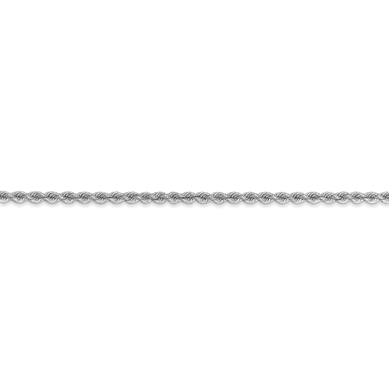 14k WG 2.25mm Regular Rope Chain-2